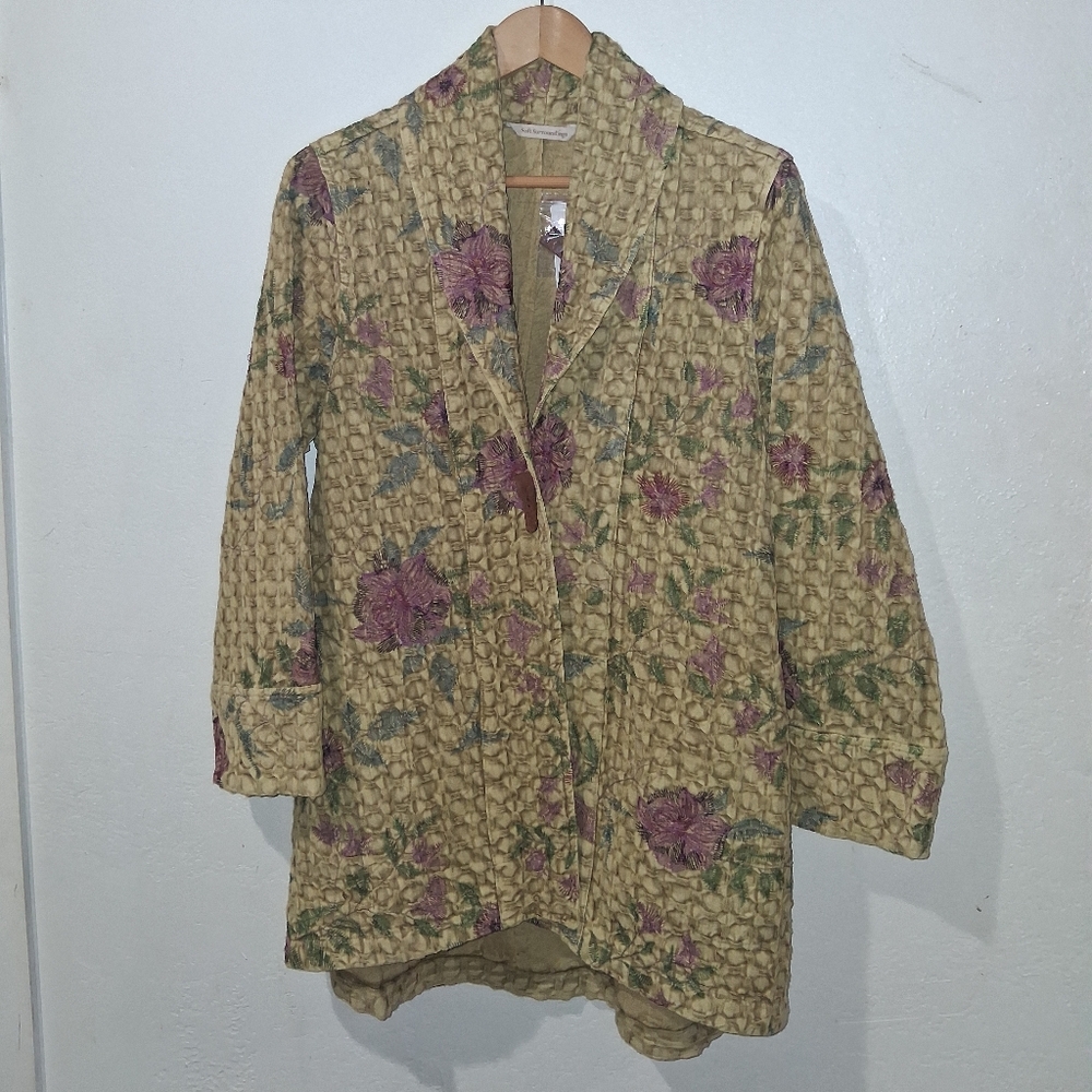 NWT SOFT SURROUNDINGS Floral Phoenicia Jacket - Picture 2 of 6